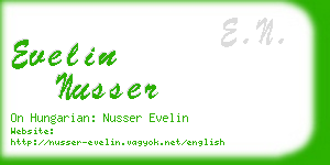 evelin nusser business card